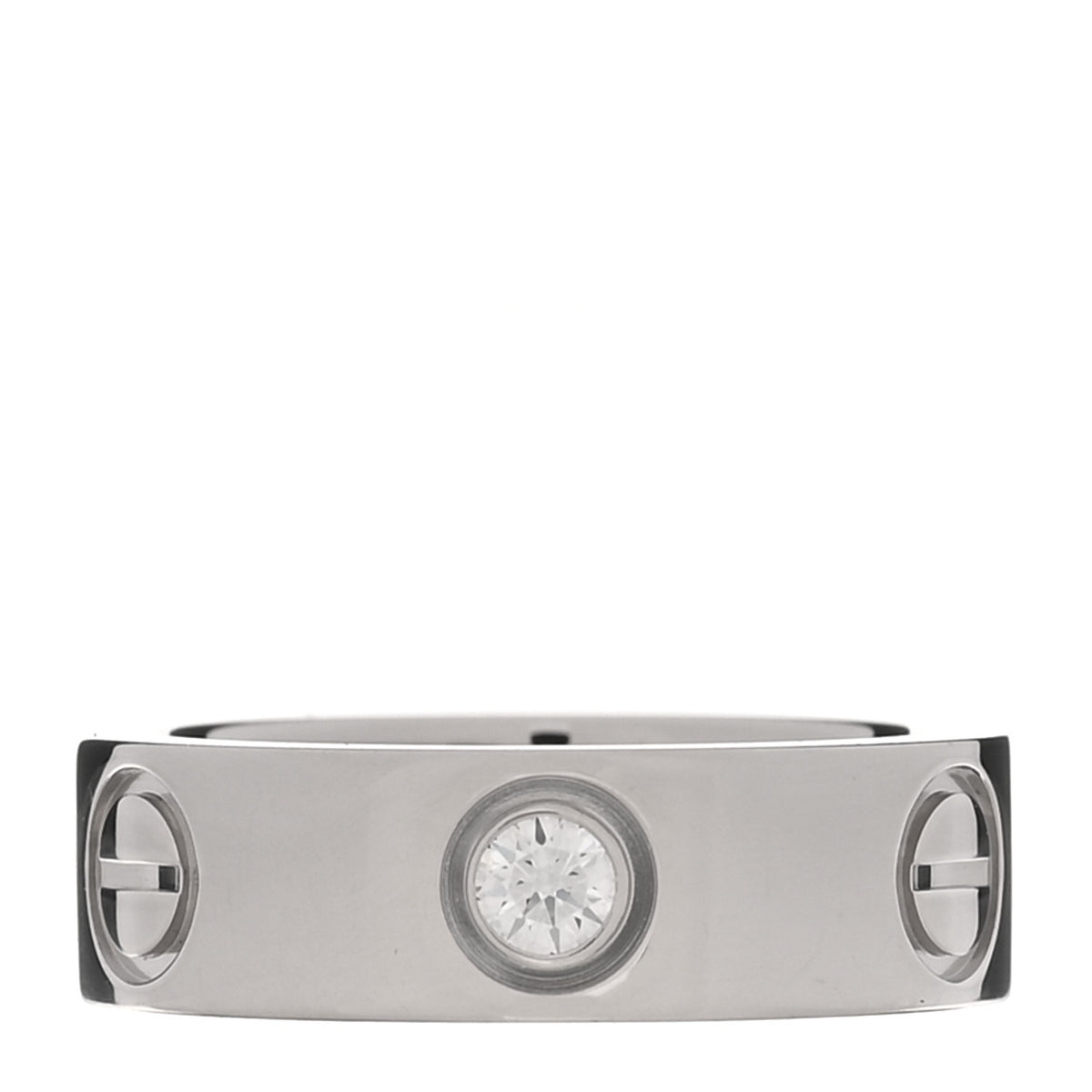 Cartier Platinum 1 Diamond 5.5mm LOVE Ring 47 4 1 of 4