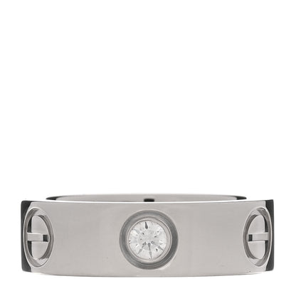 Cartier Platinum 1 Diamond 5.5mm LOVE Ring 47 4 1 of 4
