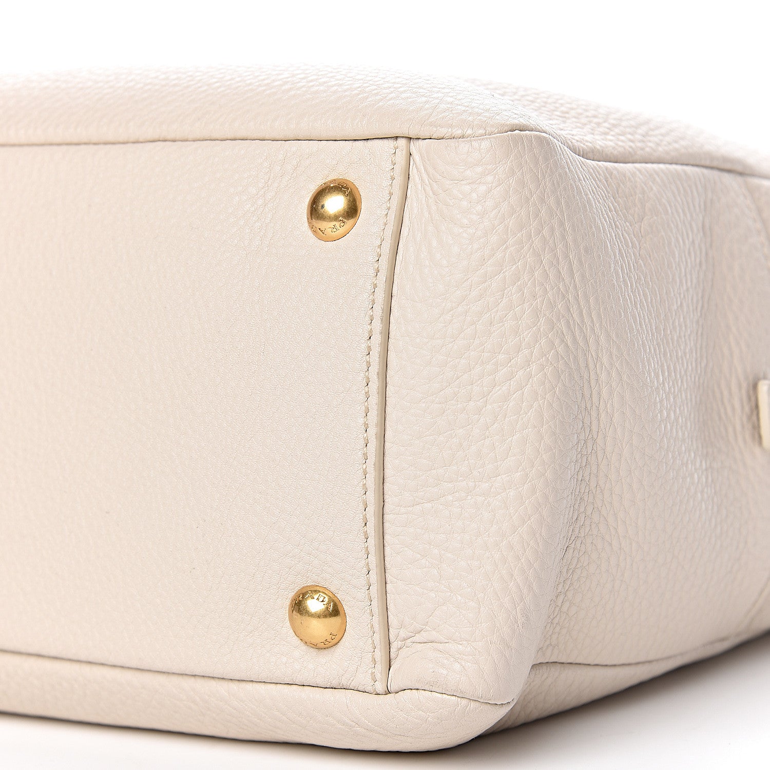 Prada Vitello Daino Bauletto Talco 13 of 14