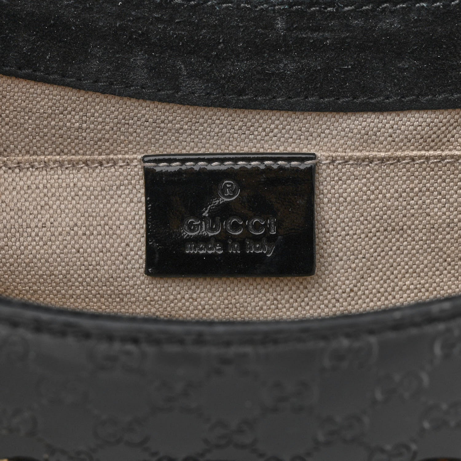Gucci Shine Guccissima Medium Emily Chain Shoulder Bag Black 6 of 18