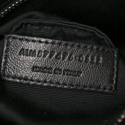 Saint Laurent Lambskin Quilted Small Loulou Puffer Monogram Chain Satchel Black 6 of 11