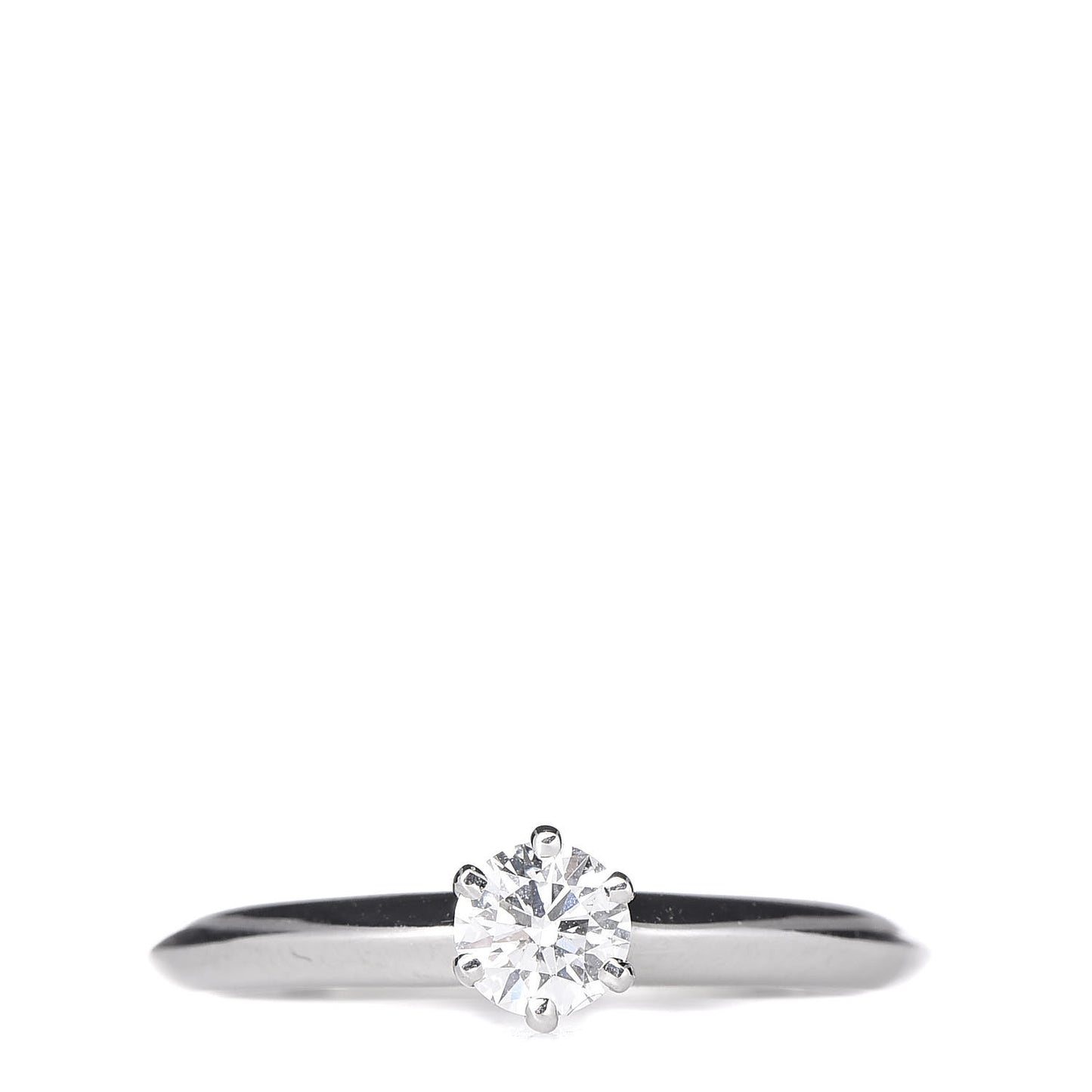 Platinum Diamond .24ct Solitaire Engagement Ring 48 4.5