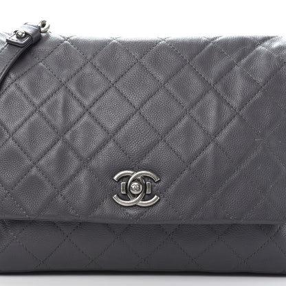 Chanel Calfskin Quilted Couture Messenger Grey 12 of 12