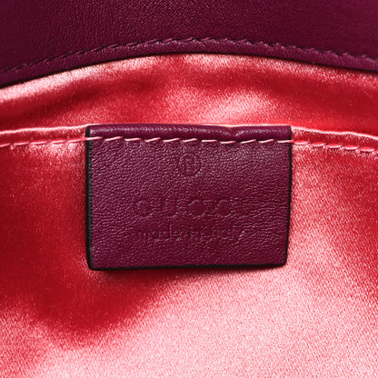 Gucci Velvet Matelasse Mini GG Marmont Shoulder Bag Fuchsia Violet Cyclamen 6 of 10