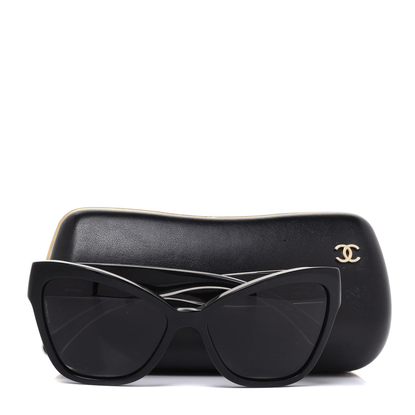 Acetate CC Cat Eye Sunglasses 5271 Black