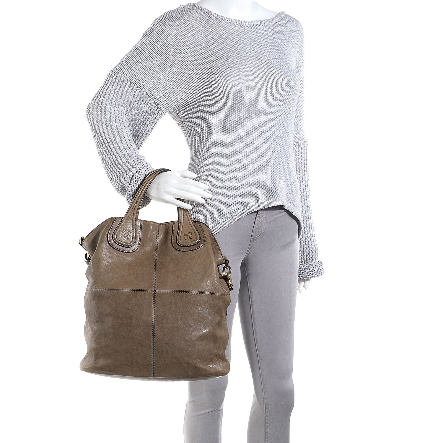 Givenchy Lambskin North South Nightingale Grey 2 of 11