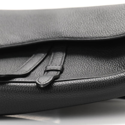 Christian Dior Grained Calfskin Kim Jones Saddle Bag Black 10 of 10
