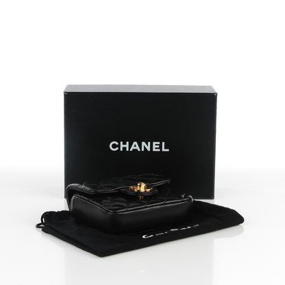 Chanel Lambskin Quilted Mini Square Flap Black 4 of 8