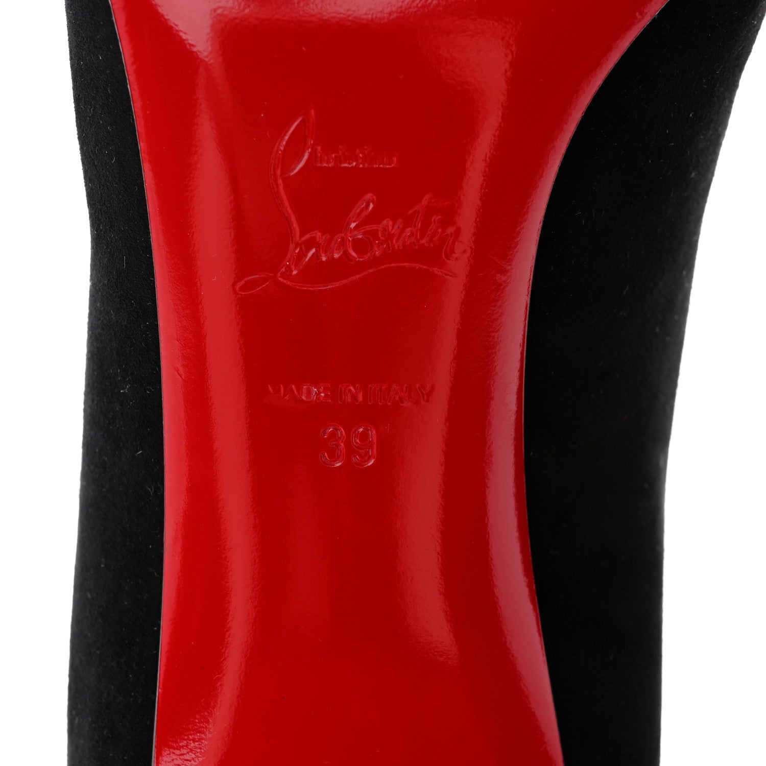 Christian Louboutin Suede Calfskin Miss Duvette 55mm Cap Toe Pumps 39 Black 6 of 8