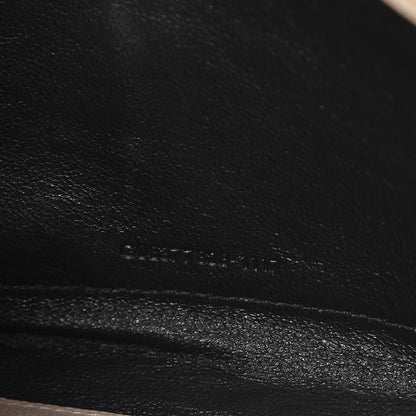 Saint Laurent Grain De Poudre Matelasse Chevron Monogram Chain Wallet Nude Powder 7 of 9