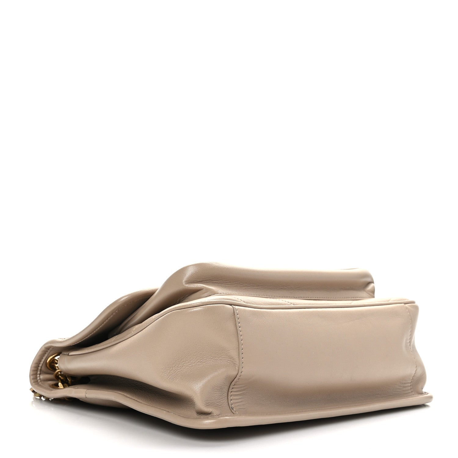 Saint Laurent Lambskin Matelasse Monogram Medium Niki Chain Satchel Light Taupe 5 of 9