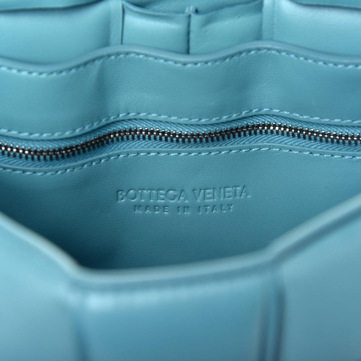 Nappa Maxi Intreccio Padded Cassette Crossbody Bag Linoleum