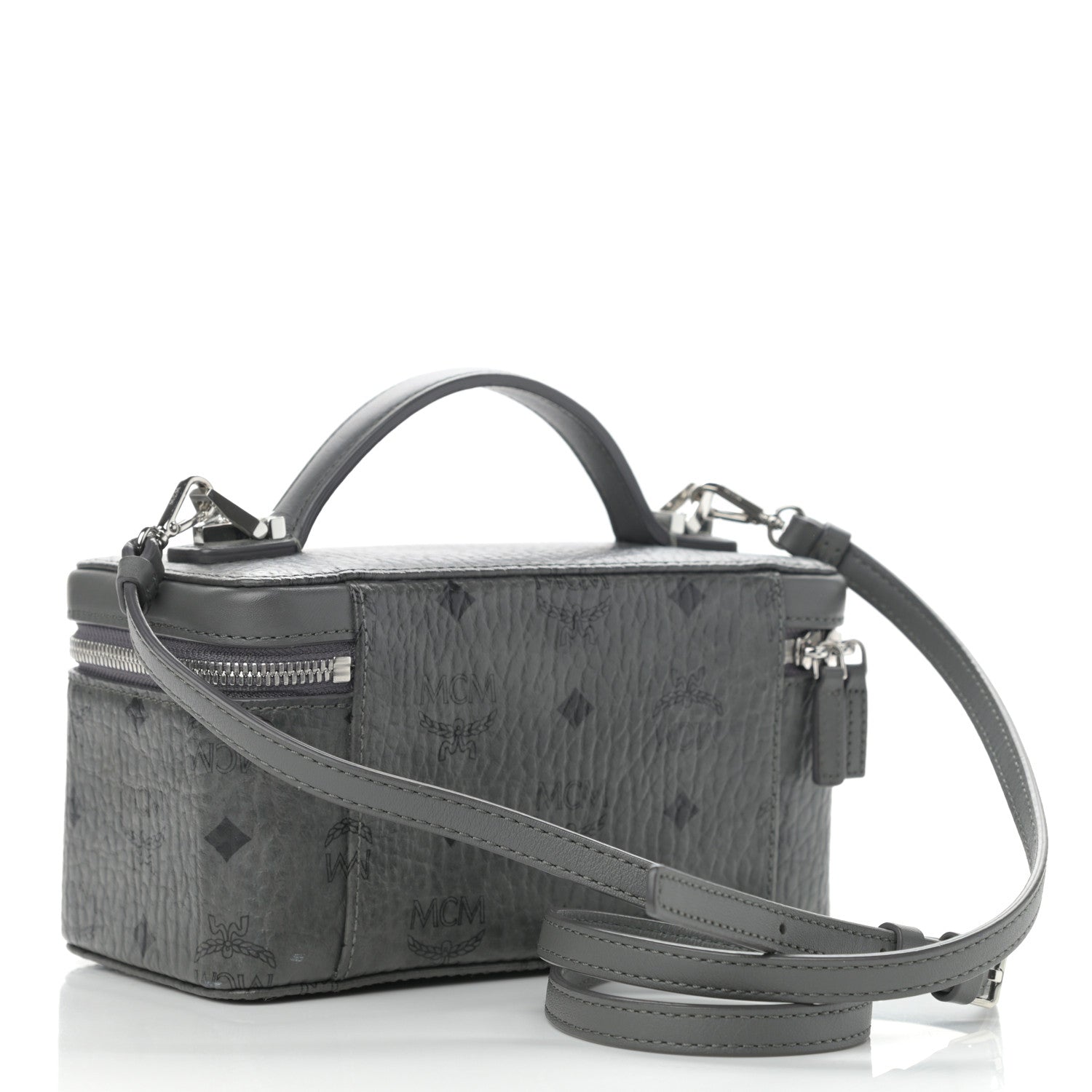 MCM Visetos Vanity Case Grey 2 of 9