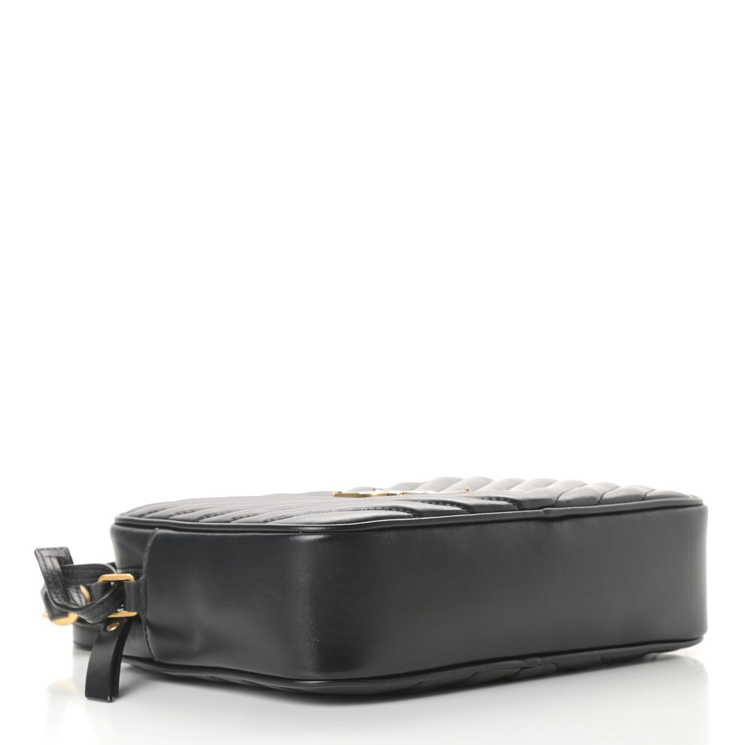 Saint Laurent Calfskin Matelasse Monogram Lou Camera Bag Black 4 of 10