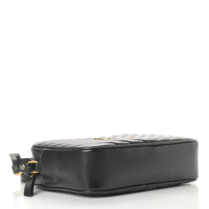 Saint Laurent Calfskin Matelasse Monogram Lou Camera Bag Black 4 of 10
