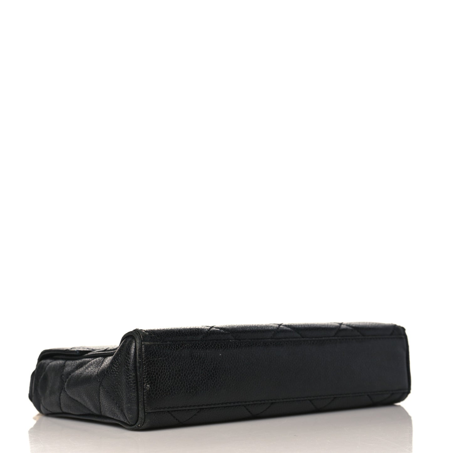Caviar Quilted Medium Single Flap Black