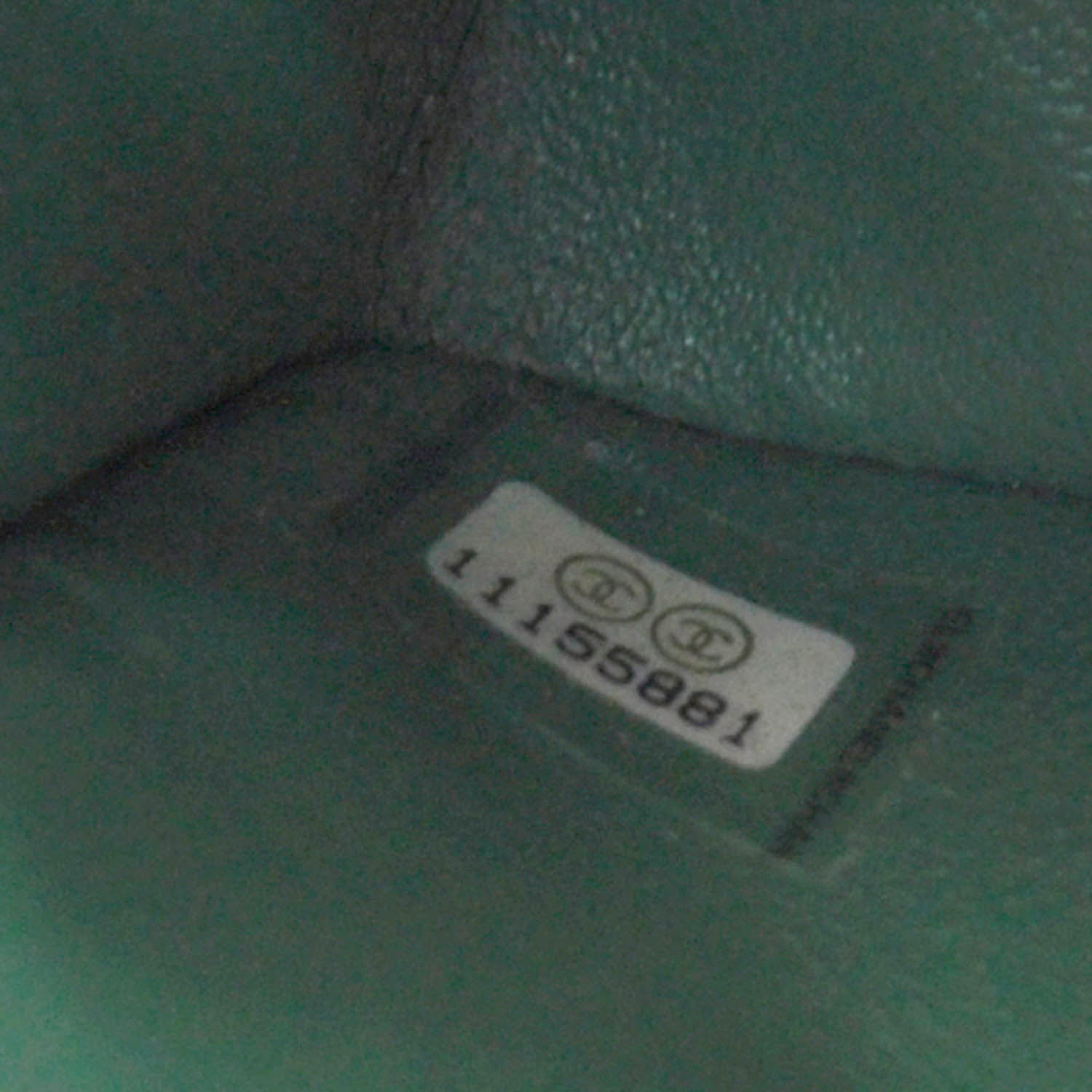 Chanel Calfskin Perforated East West Flap Green 10 of 11
