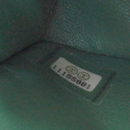 Chanel Calfskin Perforated East West Flap Green 10 of 11