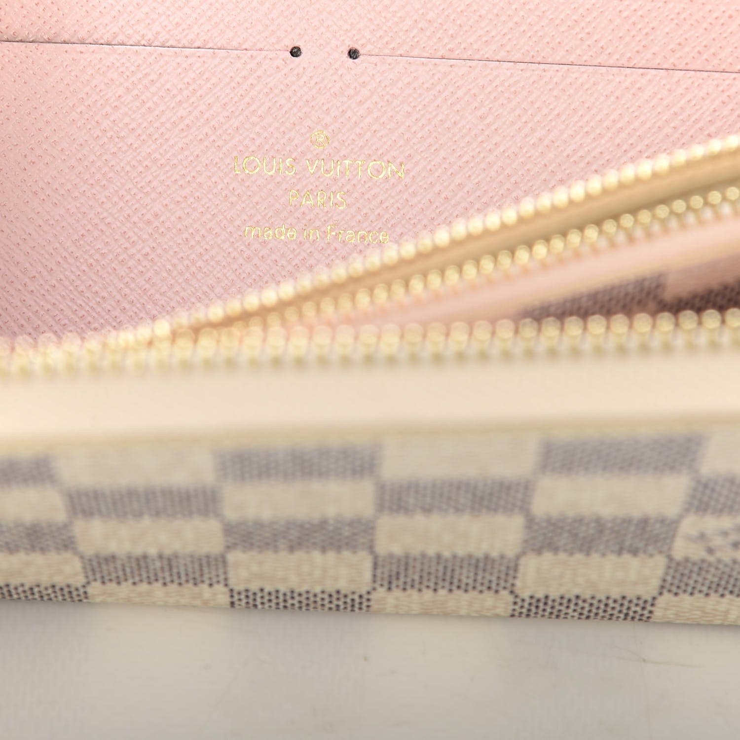 Louis Vuitton Damier Azur Clemence Wallet Rose Ballerine 6 of 8