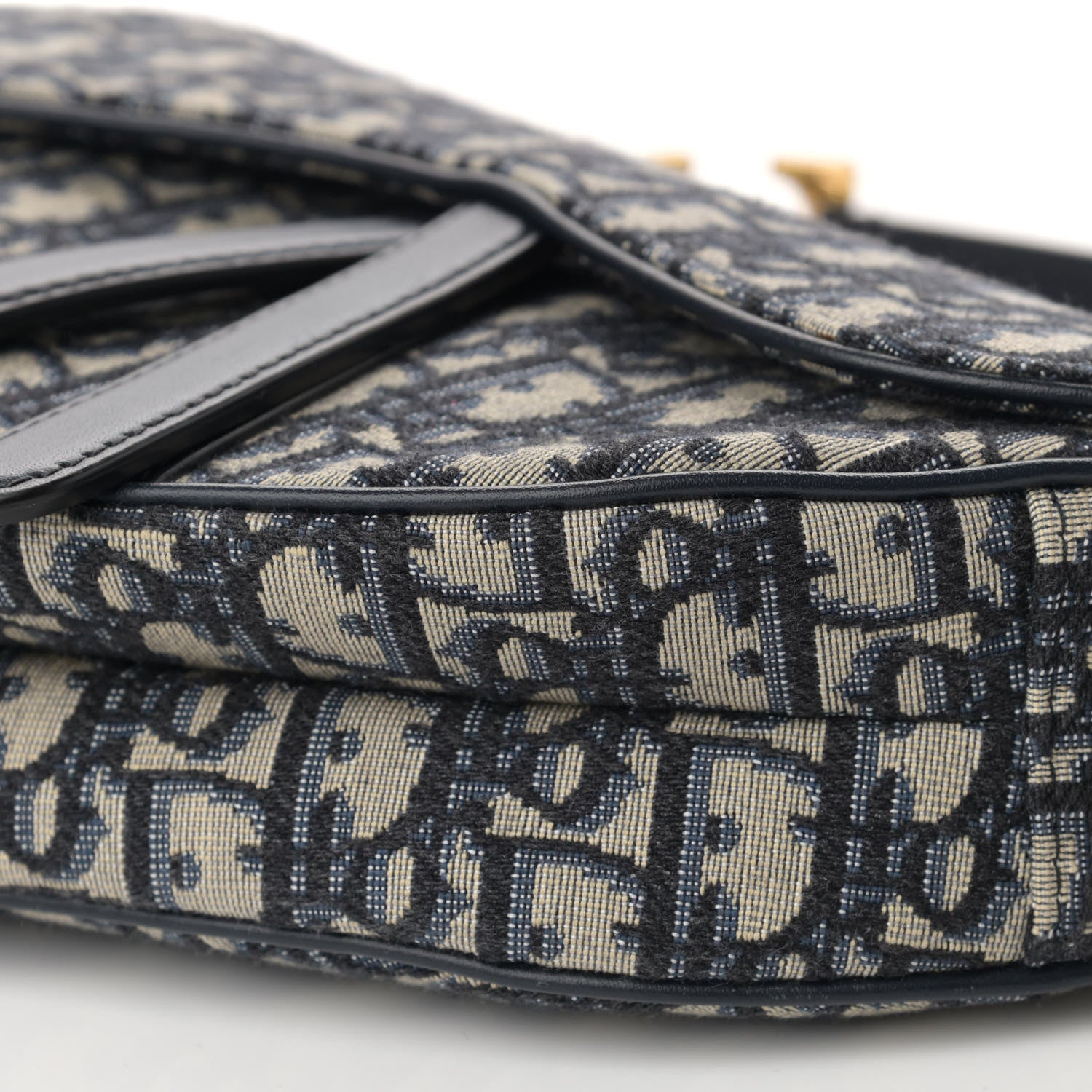Christian Dior Oblique Saddle Bag Blue 10 of 10