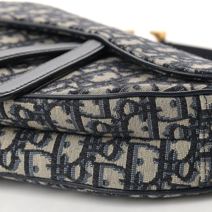 Christian Dior Oblique Saddle Bag Blue 10 of 10