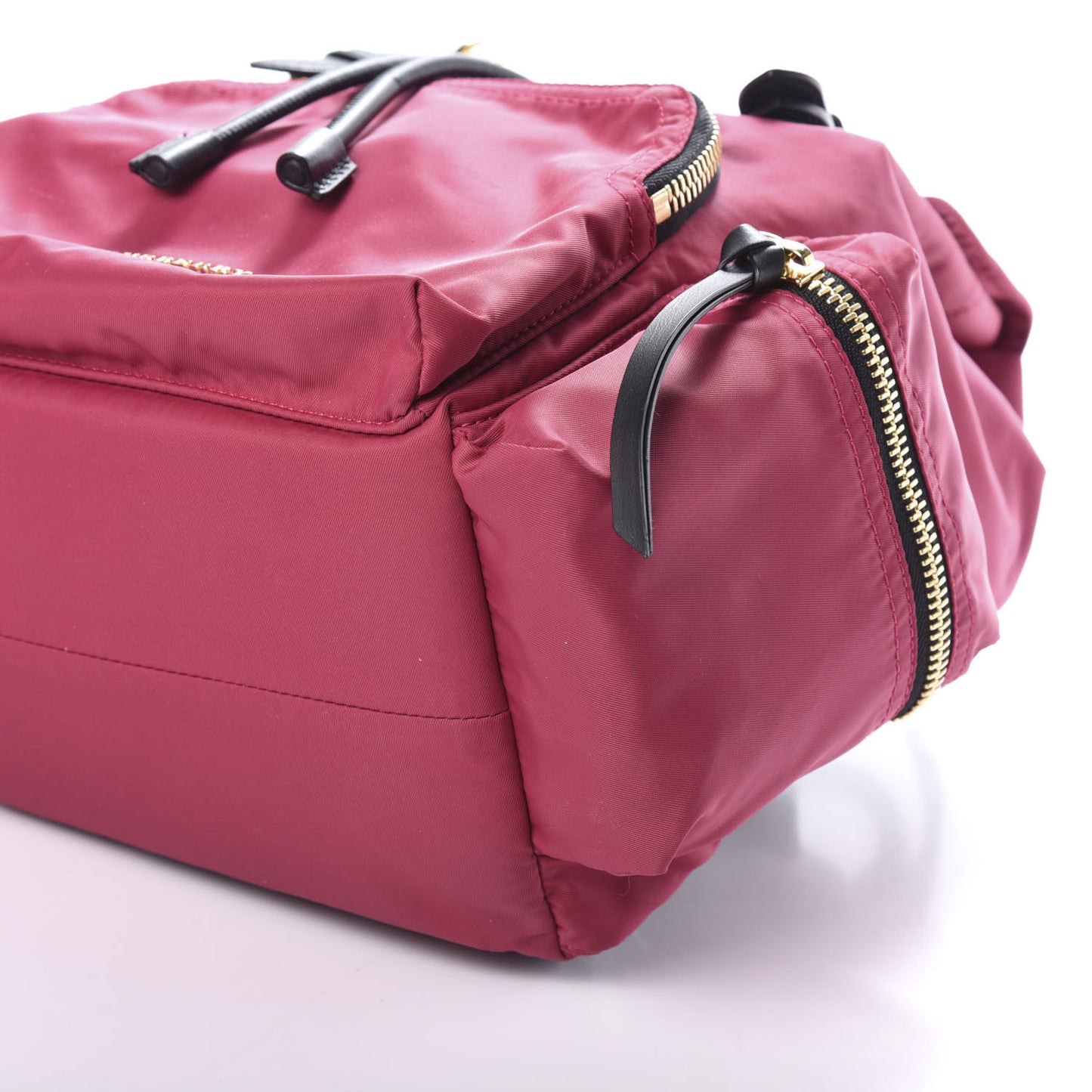 Nylon Medium Rucksack Backpack Plum Pink