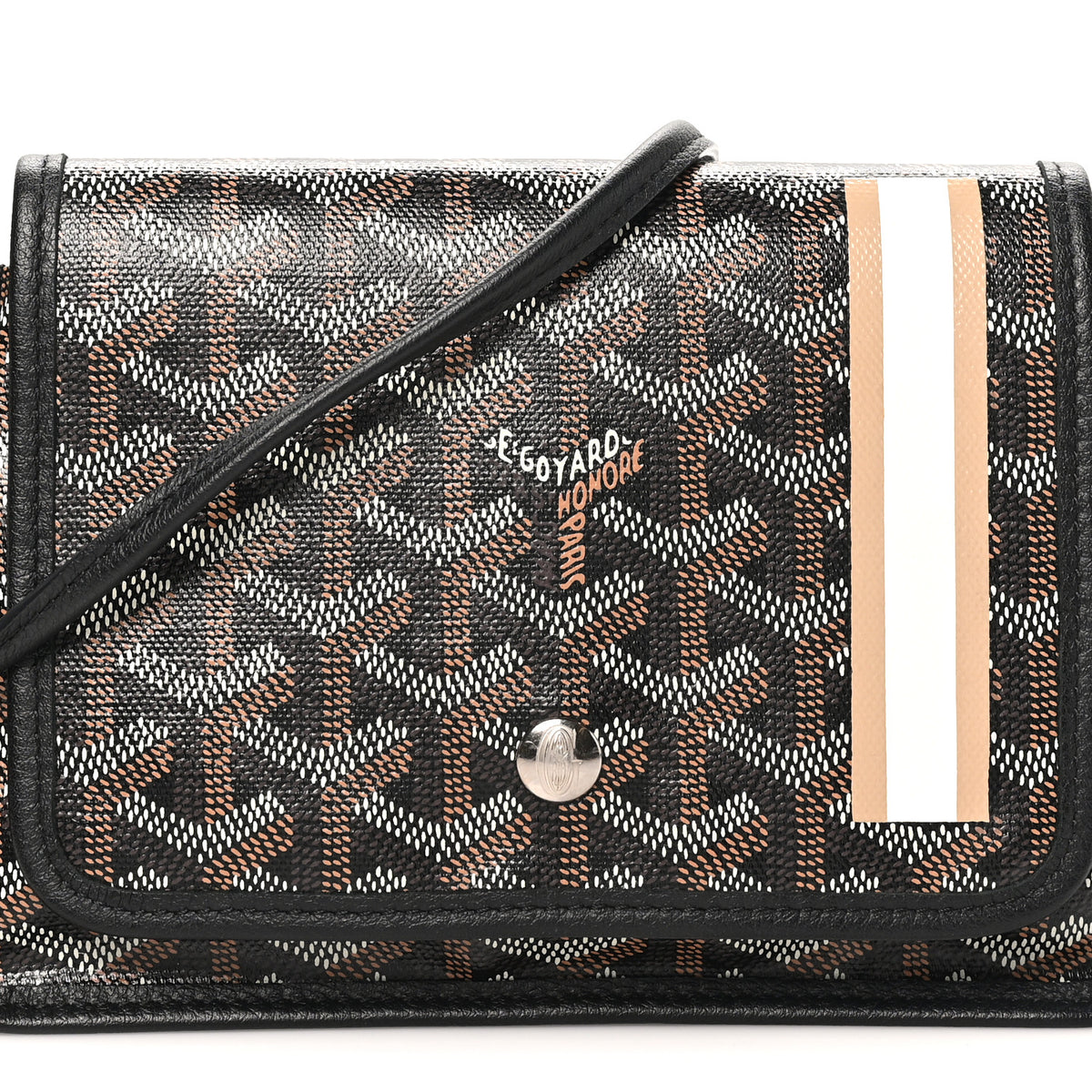 Goyardine Plumet Wallet Clutch Black