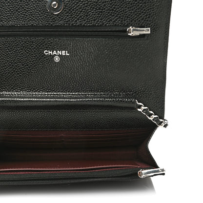 Chanel Caviar Quilted Wallet On Chain WOC Black 5 of 11