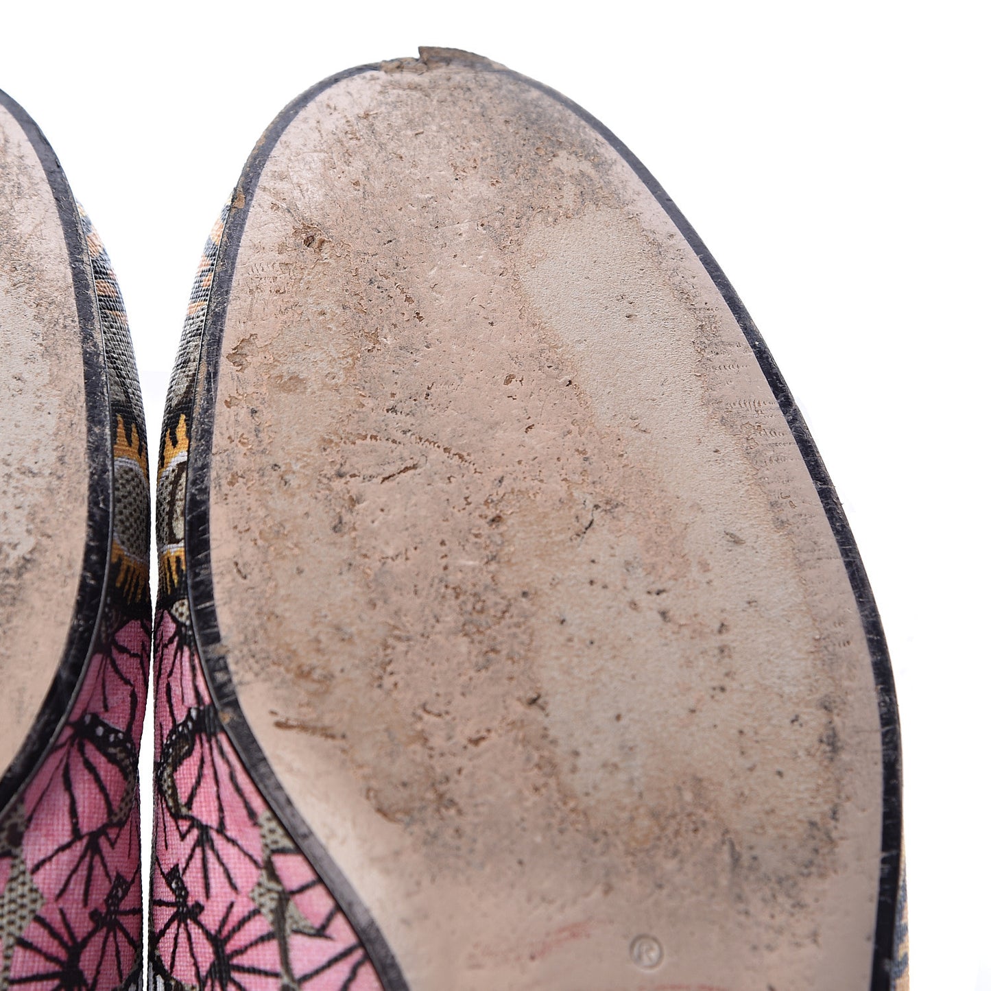 GG Supreme Monogram Bengal Womens Princetown Slippers 35 Beige Crop Pink