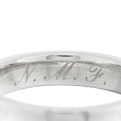 Tiffany Sterling Silver Narrow 1837 Band Ring 49 5 5 of 5
