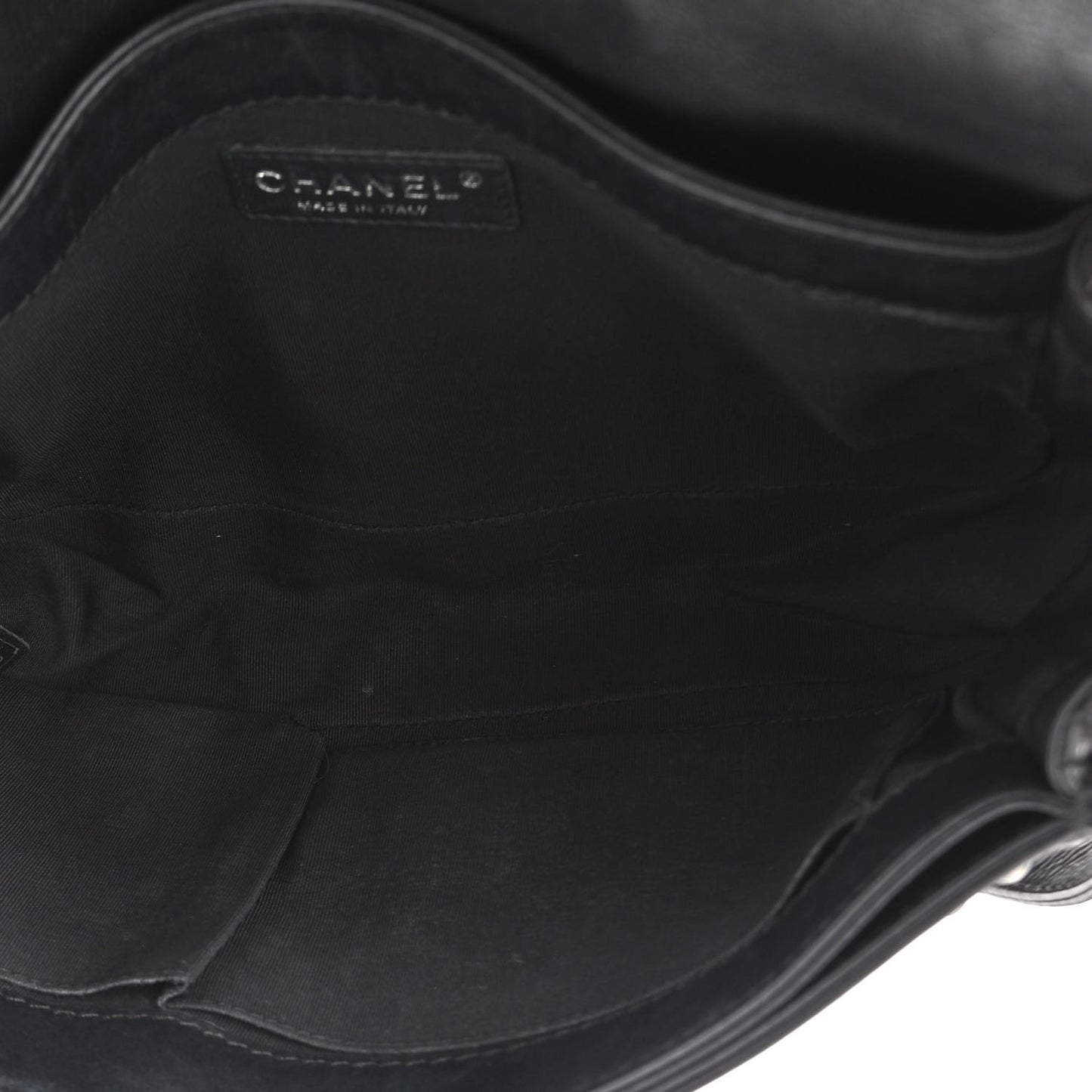 Calfskin Medium Boy Reverso Flap Black