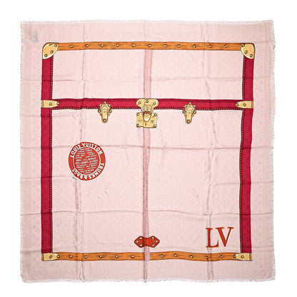 Louis Vuitton Silk Wool Monogram Summer Trunks Shawl 1 of 5