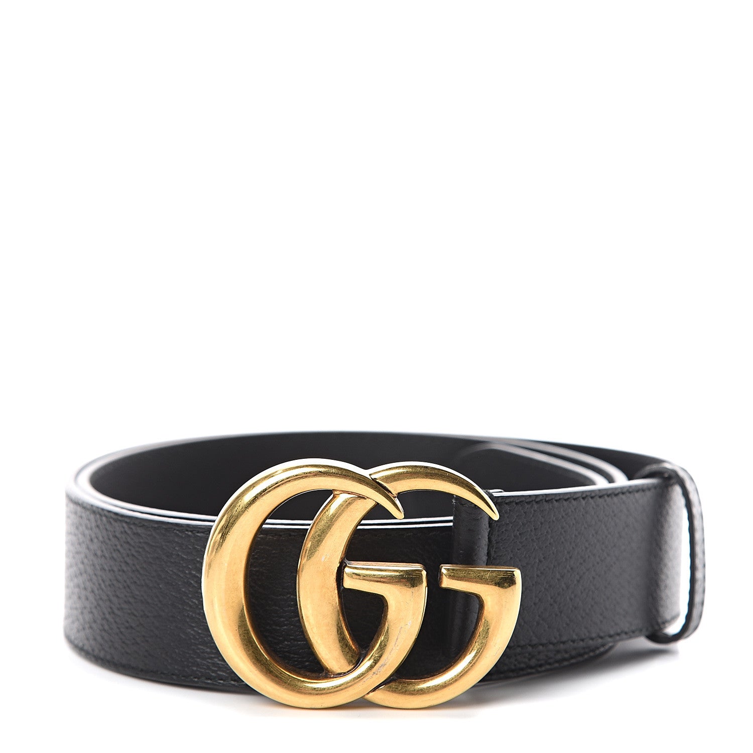 Gucci Textured Calfskin Double G 40mm Belt 100 40 Black 1 of 5