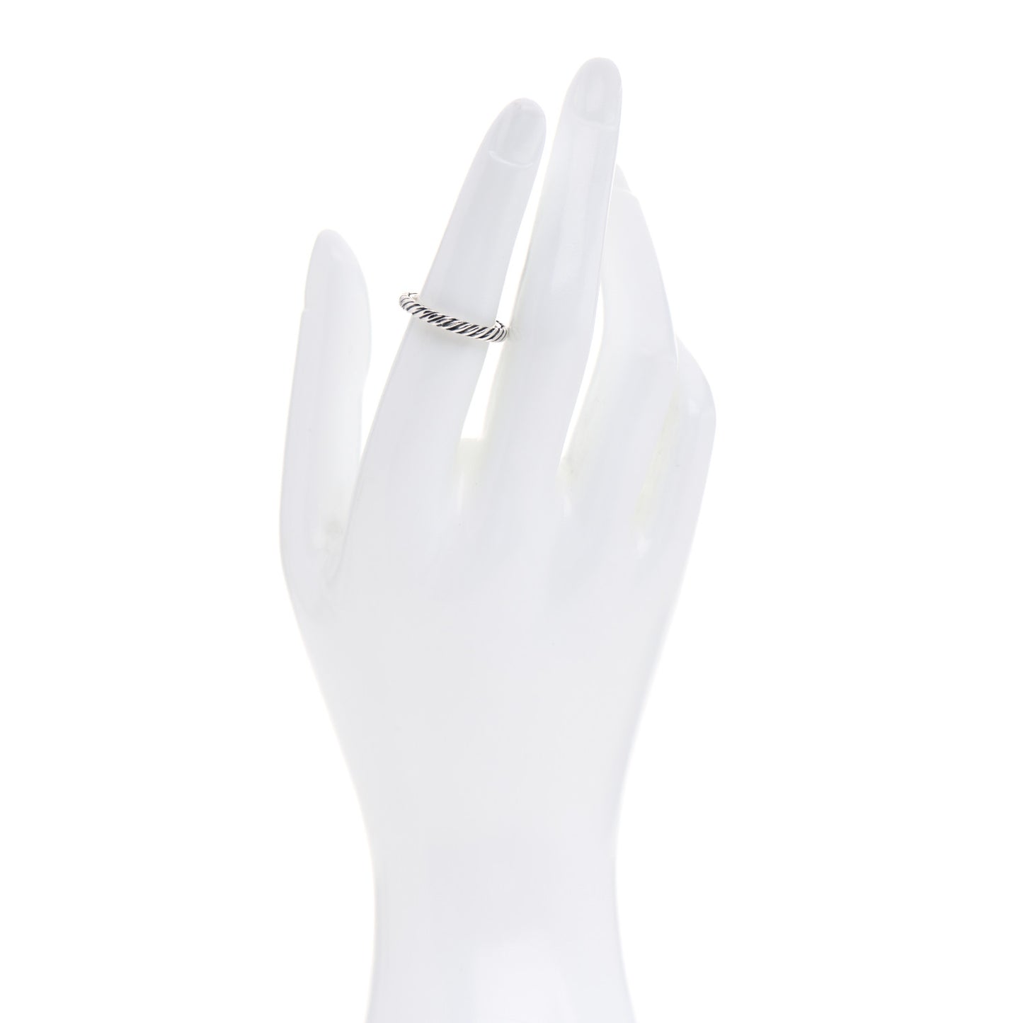 Sterling Silver Cable Classics Band Ring 52 6