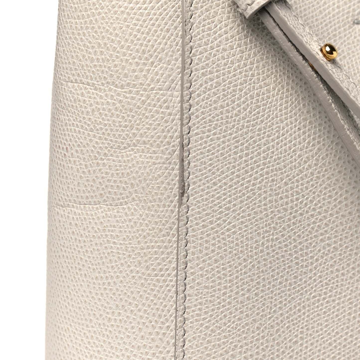 Grained Calfskin Small Vertical Bi-Cabas Cream Red
