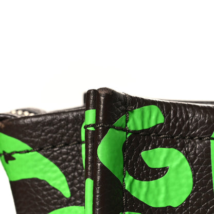 Marc Jacobs X STEPHEN SPROUSE Grained Calfskin Medium The Tote Bag Green 10 of 10