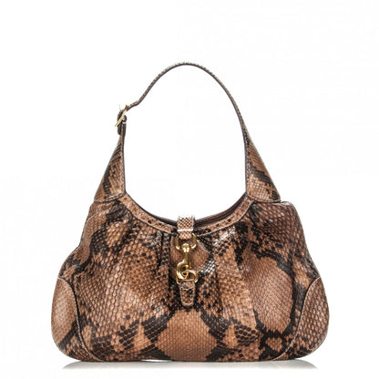 Gucci Python Medium Jackie O Bouvier Hobo 1 of 8