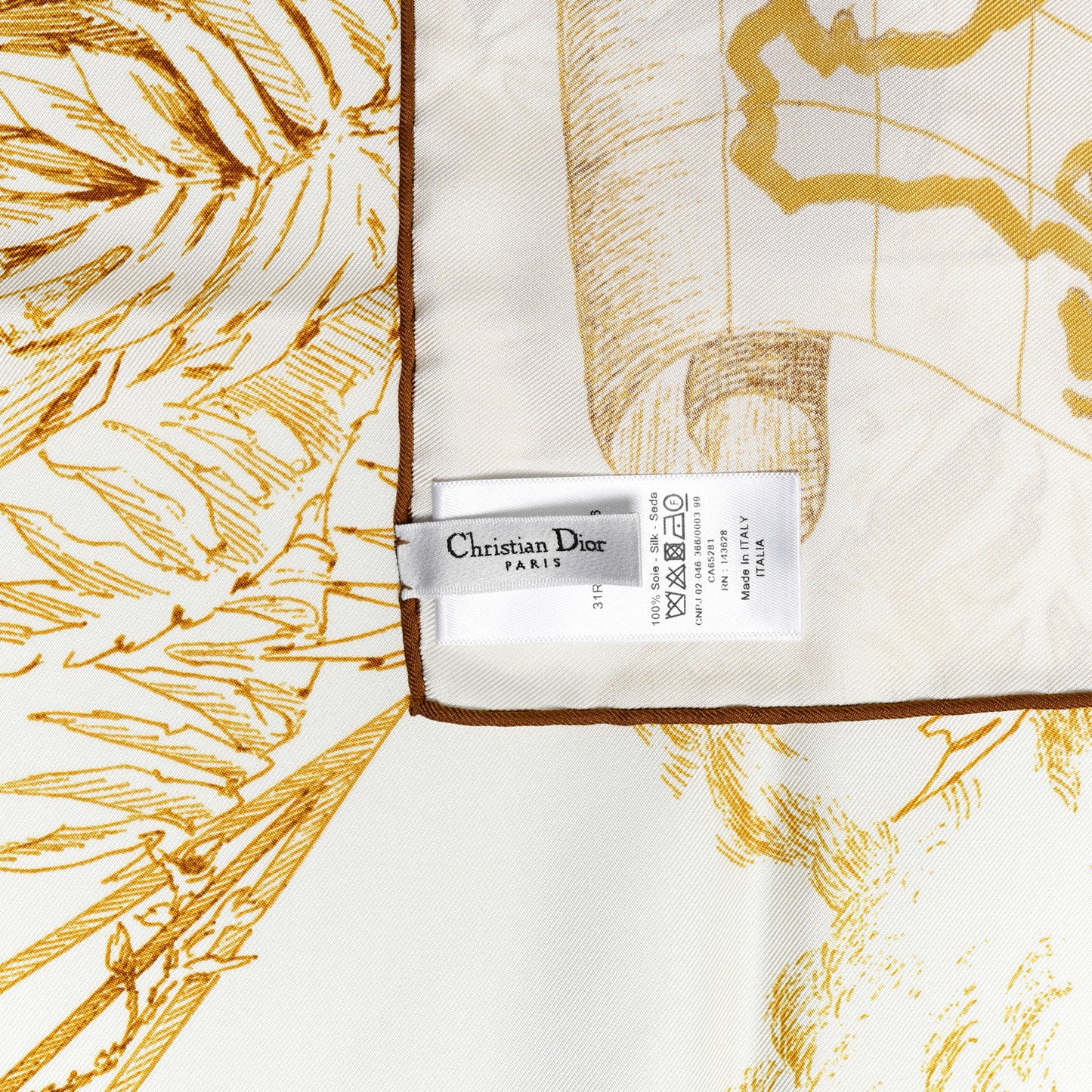 Silk Rêve d'Infini Square Scarf Yellow