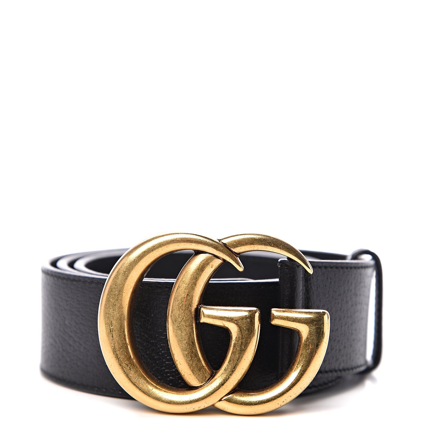 Gucci Textured Calfskin Double G 40mm Belt 85 34 Black 1 of 5