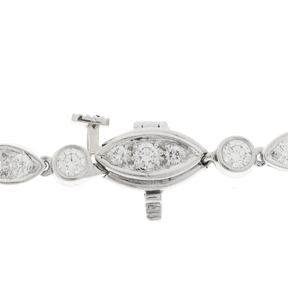 Tiffany Platinum Diamond Jazz Tennis Necklace 3 of 5