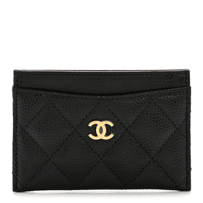 Chanel Caviar Quilted Card Holder Black 1 of 9