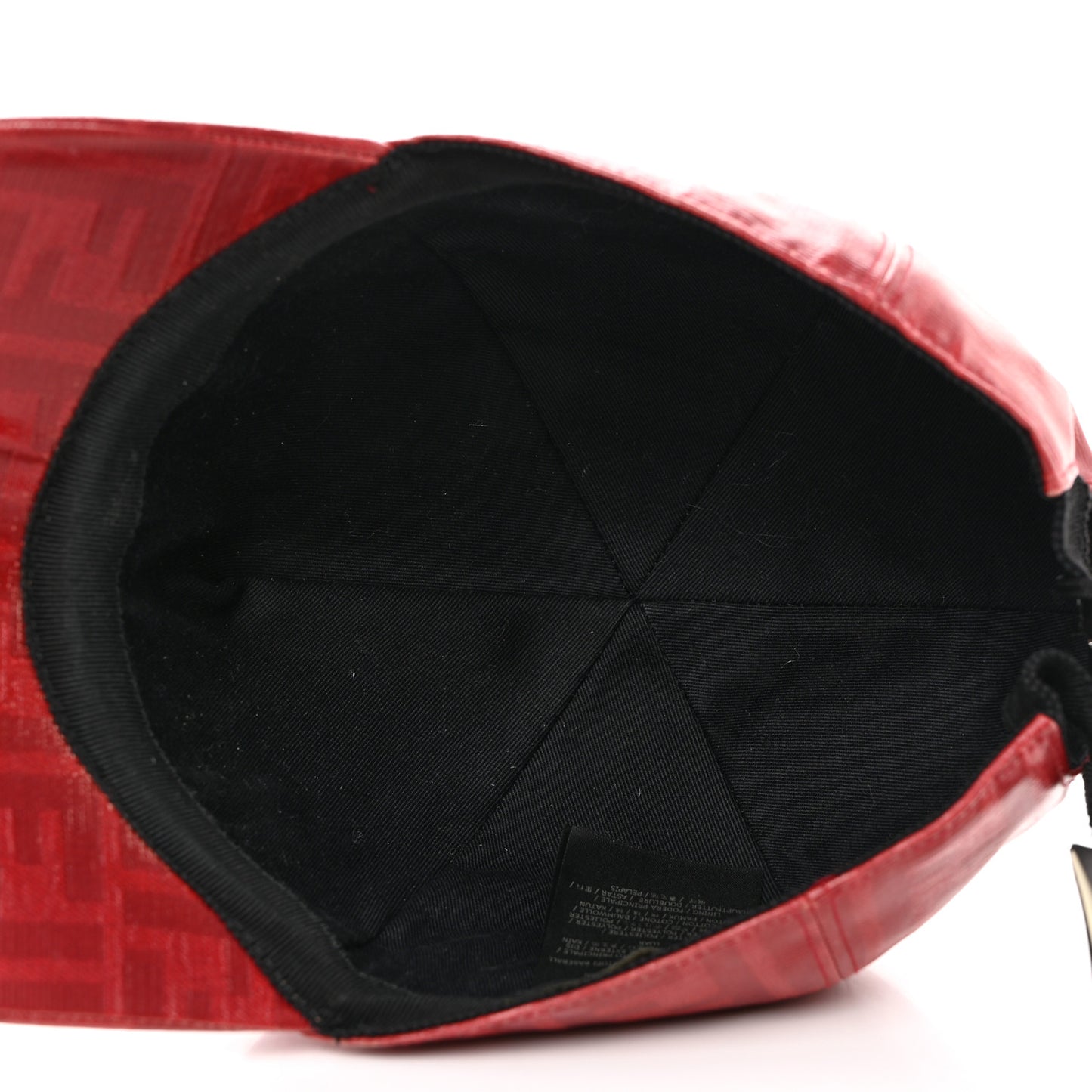 Glazed Fabric FF Baseball Hat Rosso