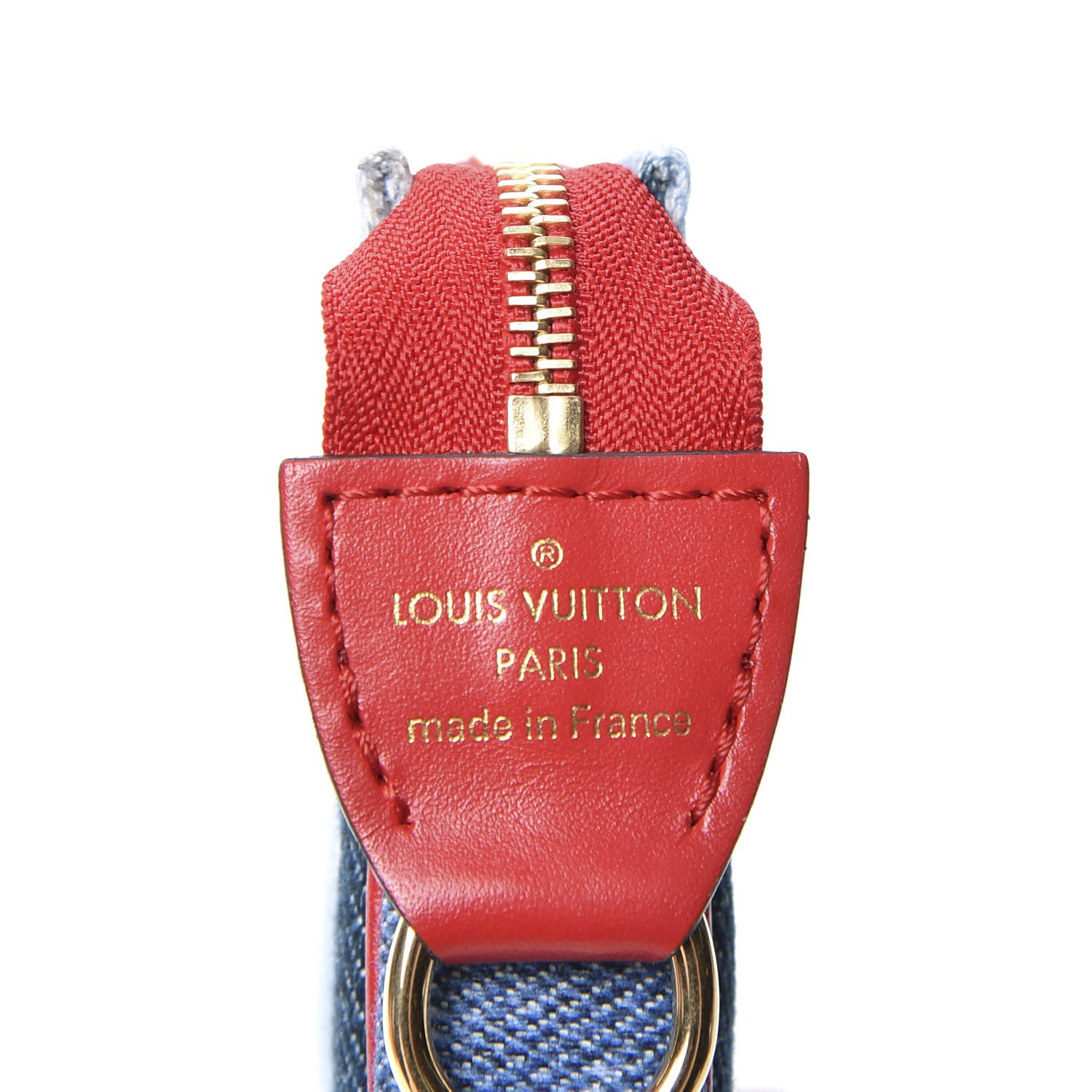 Louis Vuitton Denim Micro Pochette Accessories Denim Rouge 7 of 9
