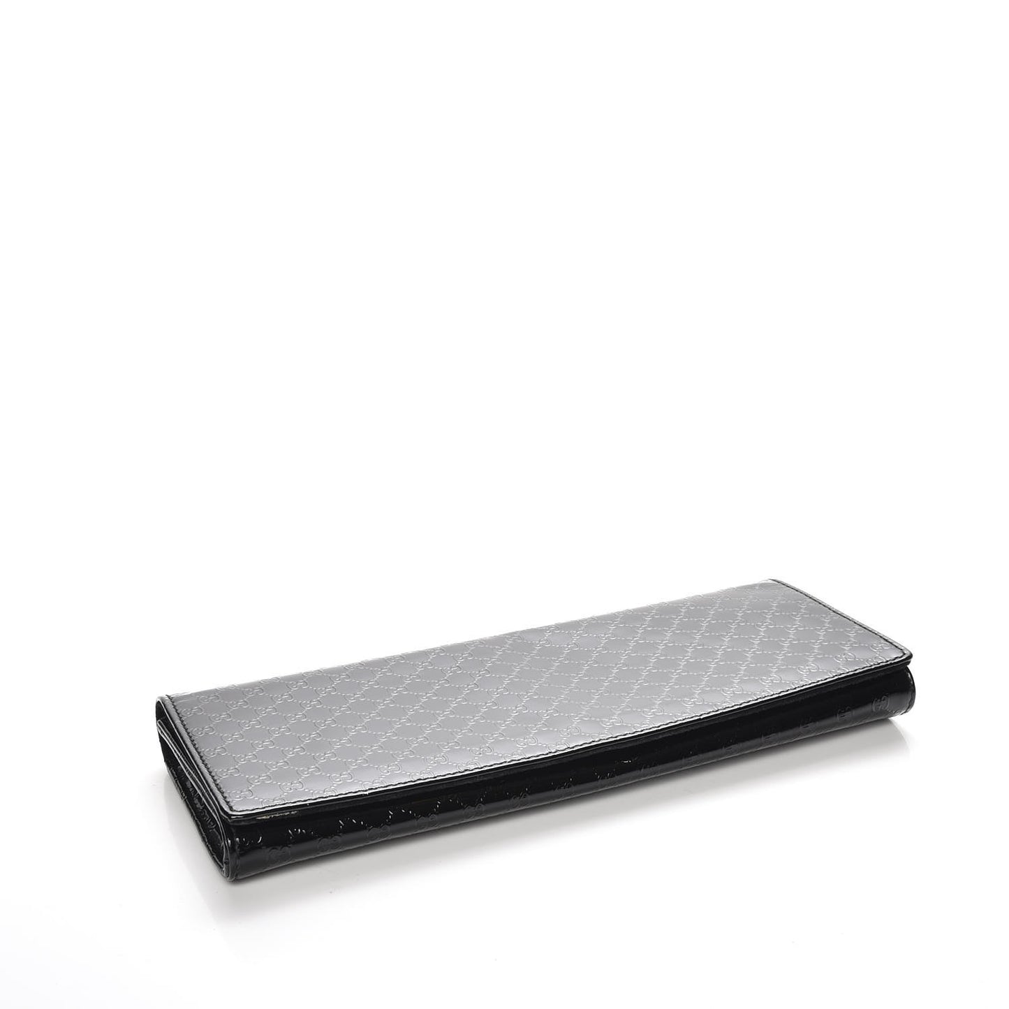 Patent Microguccissima Small Broadway Clutch Black