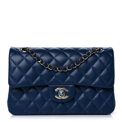 Chanel Caviar Quilted Small Double Flap Blue 1 of 13