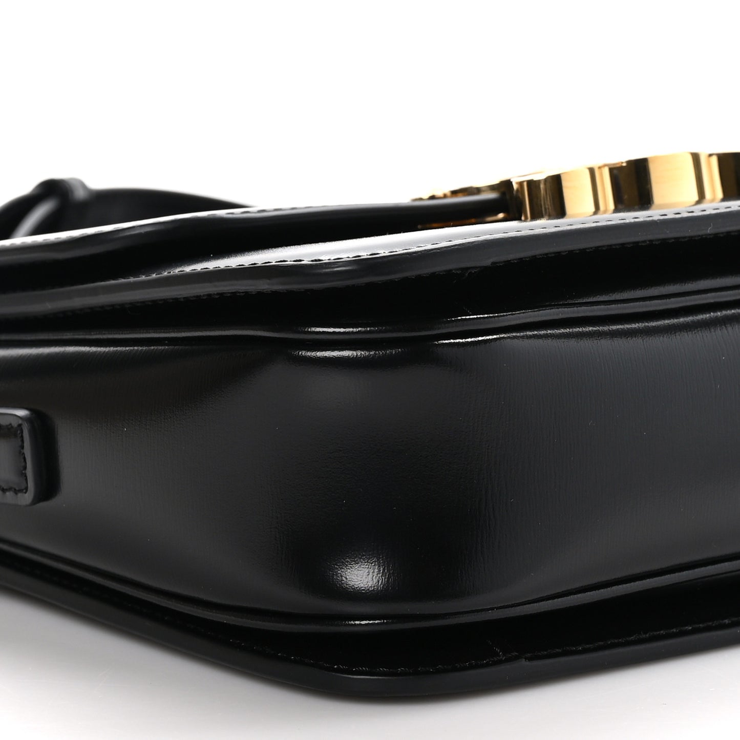 Shiny Calfskin Small Triomphe Black
