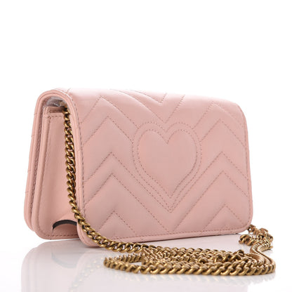 Gucci Calfskin Matelasse GG Marmont Mini Bag Perfect Pink 3 of 8