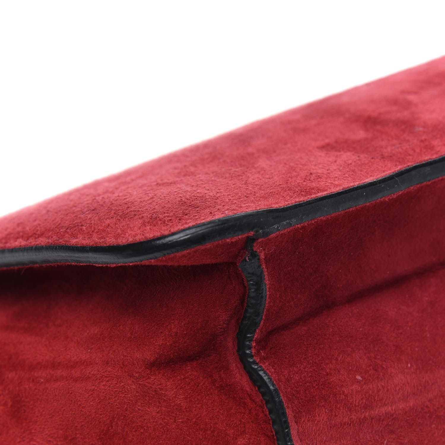 Valentino Garavani Suede Panther Shoulder Bag Red 11 of 17