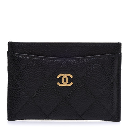 Chanel Caviar Quilted Card Holder Black 1 of 10