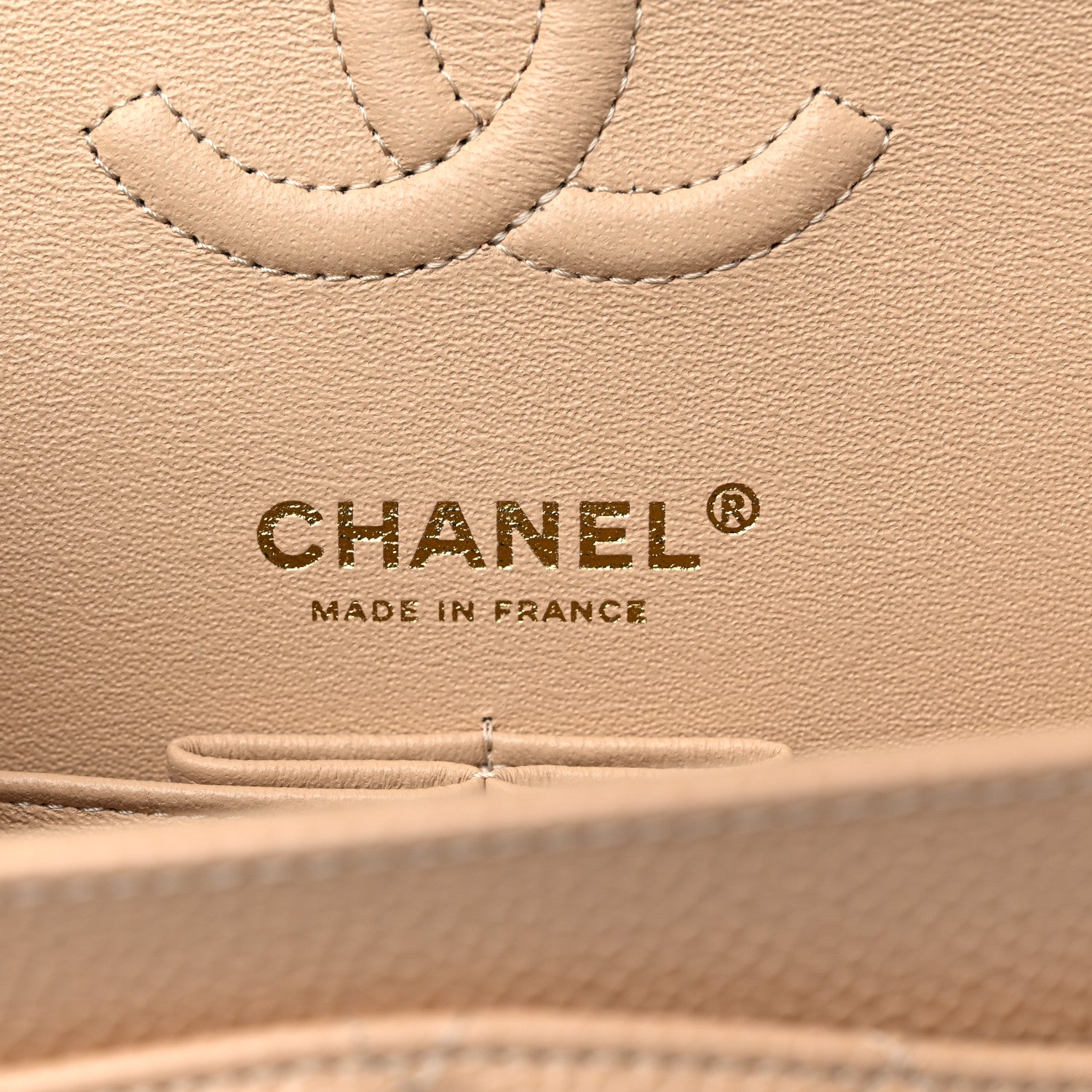 Chanel Caviar Quilted Small Double Flap Beige 5 of 9